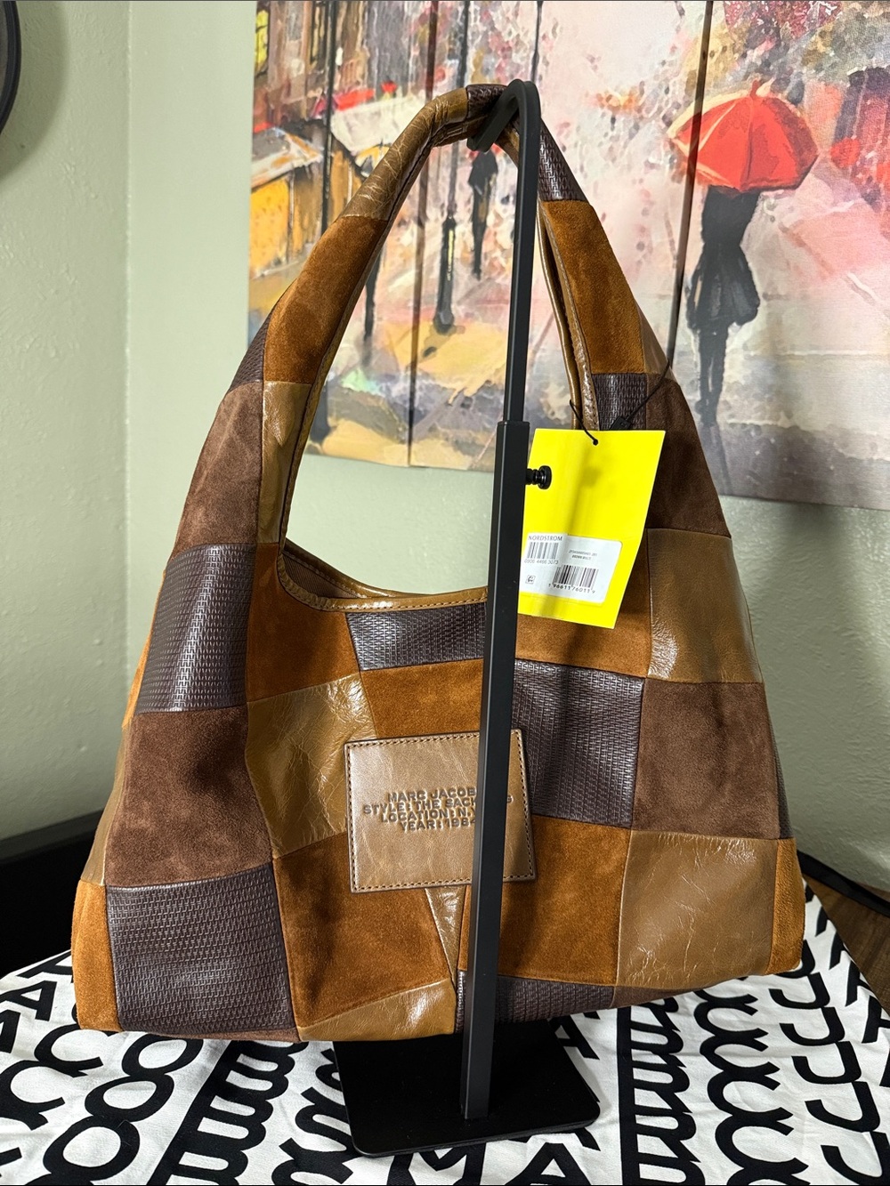 Marc Jacobs The Suede Patchwork Sack Bag - Picture 4 of 12